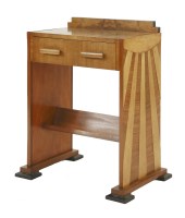 Lot 192 - An Art Deco walnut book table