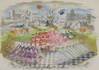 Lot 378 - Olga Lehmann (1912-2001)
'GREAT SAMPFORD VILLAGE (12 DAYS OF CHRISTMAS)'