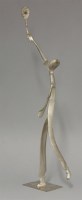 Lot 159 - A Hagenauer polished chrome figure of a tennis player