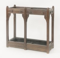 Lot 101 - An Aesthetic oak architect-designed stick stand