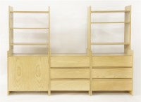 Lot 511 - A teak 'Summa' modular shelving system