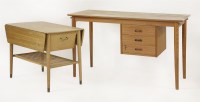 Lot 512 - A teak desk
