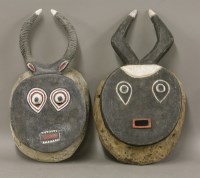 Lot 514 - Two Baule Goli masks