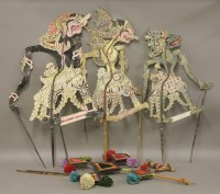 Lot 516 - Three Balinese shadow puppets
