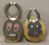 Lot 517 - Two Baule Goli masks