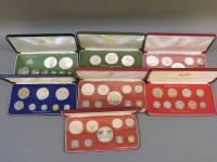 Lot 137 - Proof sets of eight and nine coins