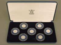 Lot 127 - Jersey - silver proof £1 coin set