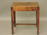 Lot 756 - An 18th century elm occasional table