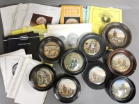 Lot 441 - Nine 19th century pot lids