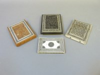 Lot 198 - Four Indian card cases