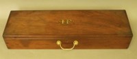 Lot 563 - A mahogany 'gun' box