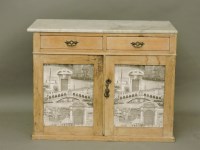 Lot 780 - A stripped pine bedside cabinet