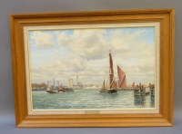 Lot 638 - Roger Roland Sutton Fisher (1919-1993)
GREENWICH REACH
Signed l.l.
