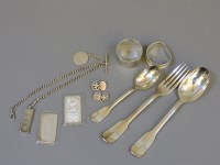 Lot 215 - Two silver napkin rings