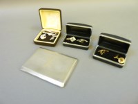 Lot 211 - A silver cigarette case