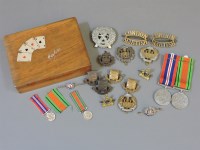 Lot 224 - Two WWll medals and dress medals