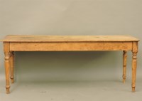 Lot 717 - A Victorian pine kitchen table