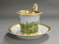 Lot 278 - A Furstenberg cabinet cup and saucer