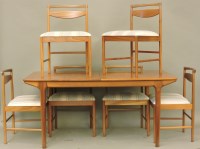 Lot 715 - A 1960s teak dining table