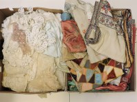 Lot 468 - A collection of fabric and looped edging