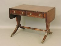 Lot 738 - A Georgian mahogany sofa table