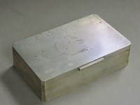 Lot 263 - A silver cigarette box