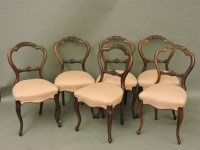 Lot 816 - A set of six Victorian dining chairs
