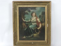 Lot 651 - English School
JUSTICE IN A LANDSCAPE
Oil on canvas