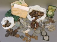 Lot 164 - Assorted British and world coins
