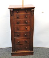 Lot 801 - A Victorian mahogany Wellington chest