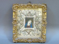 Lot 232 - An 18th century embroidery on silk