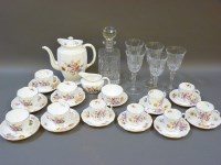 Lot 498 - A Royal Crown Derby part tea and coffee set