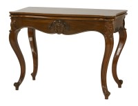 Lot 610 - A late 19th century rosewood card table
