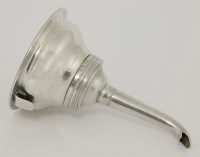 Lot 137 - A George III silver wine funnel