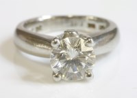 Lot 504 - A single stone diamond ring