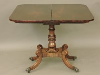 Lot 683 - A Regency period mahogany tea table