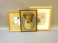 Lot 597 - Lucy Marguerite Frobisher (1890-1974)
PORTRAIT OF A TERRIER
Signed and dated 1914
20.5 x 16.5cm:
Eleanor Barbara Georgina Shiffner (1896-1982)
TERRIER
Signed