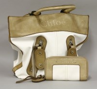Lot 197 - A Chloé ivory canvas tote bag