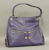 Lot 211 - A Michael Kors purple leather handbag