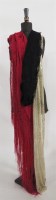 Lot 122 - A 1930s gold lamé and open net evening shawl