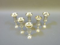 Lot 257 - A composite set of six silver goblets