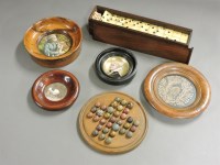 Lot 193 - A bone and ebonised domino set