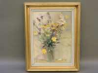 Lot 624 - Sheila M Robertson
SCOTTISH WILD FLOWERS	
Oil on board