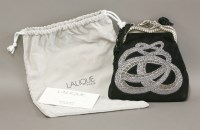Lot 226 - A Lalique serpentine line evening handbag