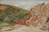 Lot 231 - Samuel John Lamorna Birch RA RWS (1869-1955) 'MERRY VALE RUSTIC QUARRY' Inscribed with title on ...