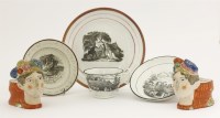Lot 224 - A small collection of pottery commemorating Princess Charlotte