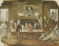 Lot 293 - John Stanton Ward RA (1917-2007)
A REGENCY MEETING
Signed l.l.