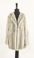 Lot 168 - A grey mink mid-length jacket