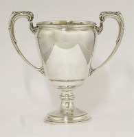 Lot 158 - A silver two-handled cup