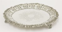 Lot 191 - A silver salver